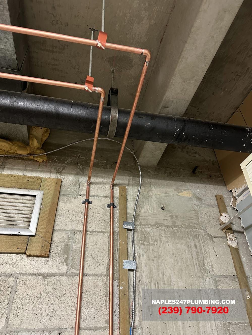 Copper Pipe Repair and Installation